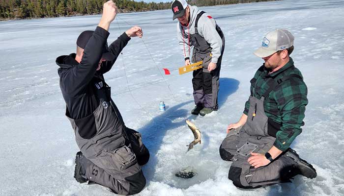 Ice fishing hayward