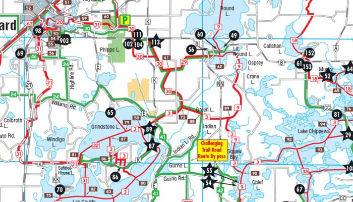 Trail Maps for snowmobiles